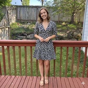 Rebecca Taylor Star Fleur Silk Floral Dress